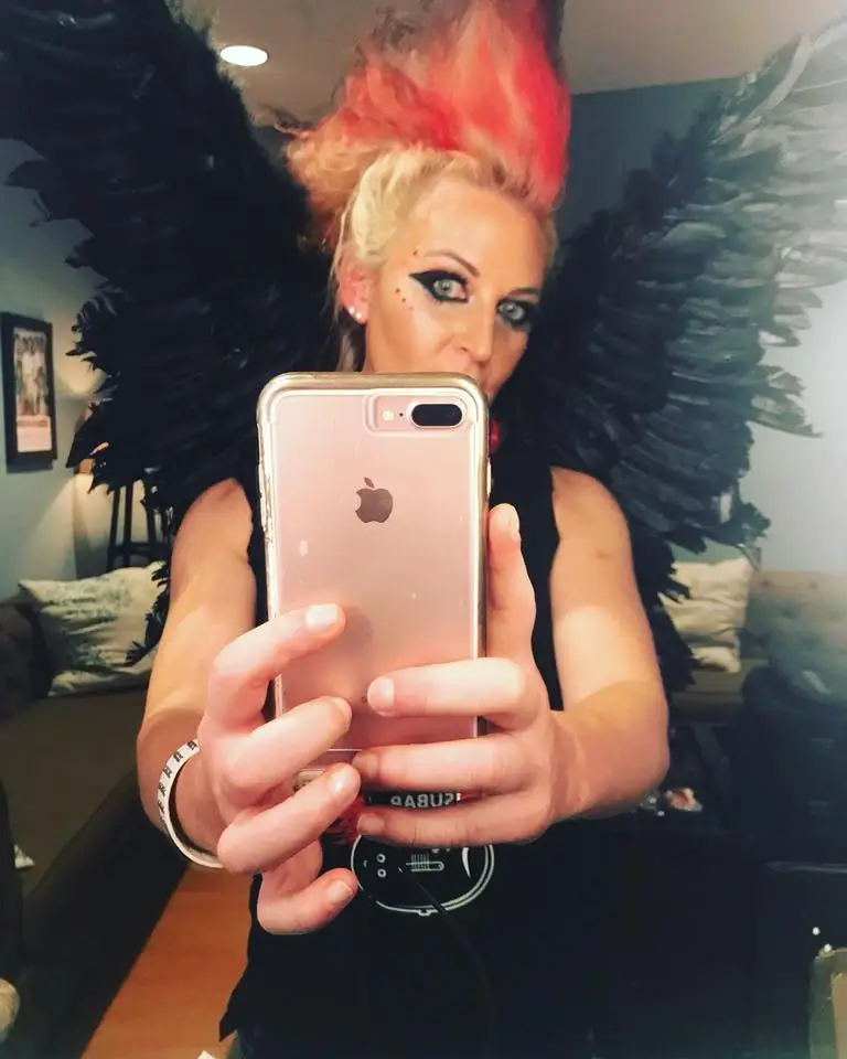 DJ DeeJay Shelly wearing a Mohawk at the Fillmore Philadelphia